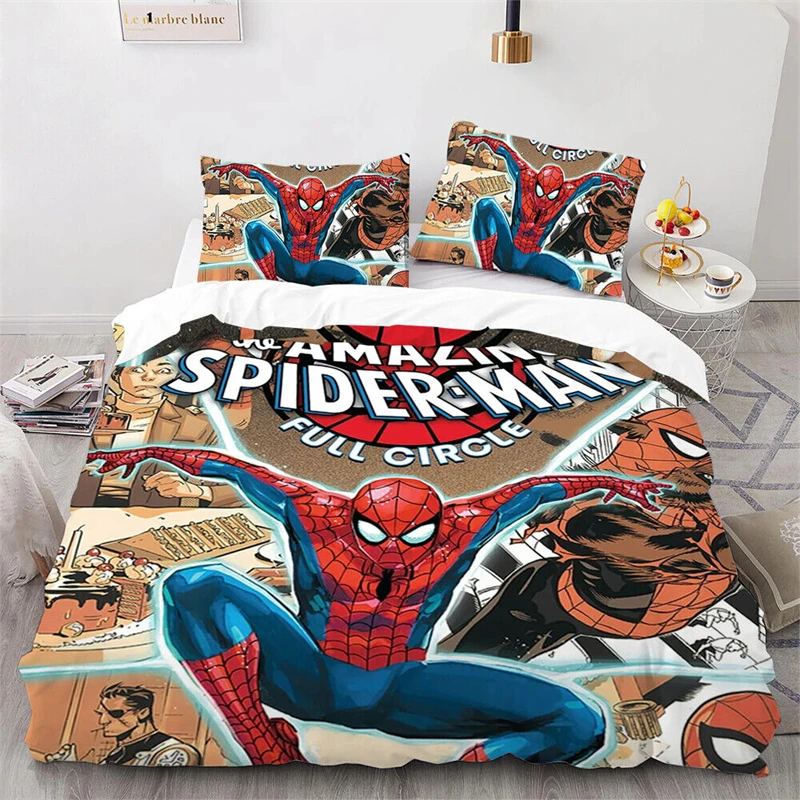 Housse de couette Spiderman 140×200, parure de lit, coton – Image 10