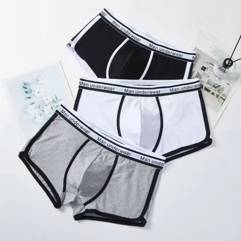 Boxer Shorts Men Sports Underpants Underwear Breathable Fashion Fitness