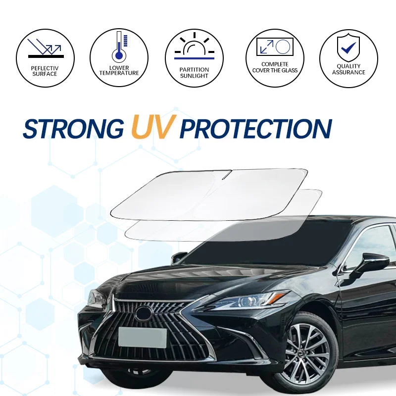 For Lexus ES ES200 ES250 ES300h ES350 Windshield Sun Shade Sunshade Sun Visor Protector Foldable Blocks UV Rays Keep Car Cooler Car sunshade windshield sunshade windshield sun shade