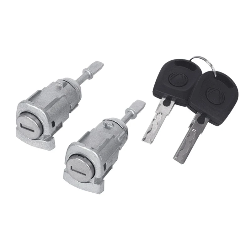 LEFT RIGHT LOCK BARREL CYLINDER FOR VW GOLF 4 IV MK4 BORA A6 SKODA FABIA POLO 1997-2009