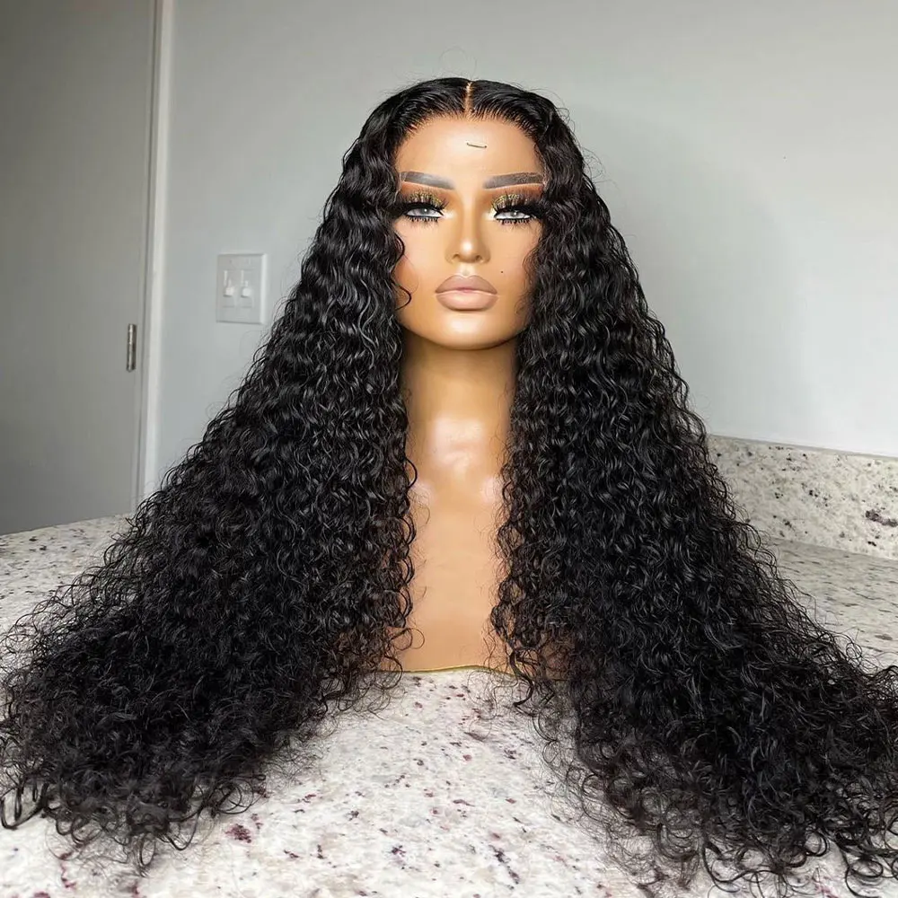 

30 34 Inch Curly Full Lace Human Hair Wigs For Women Wet And Wavy Water Wave Lace Front Wig Hd Loose Deep Wave Frontal Wig