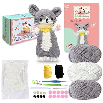 Beginner Cat Crochet Kit 1