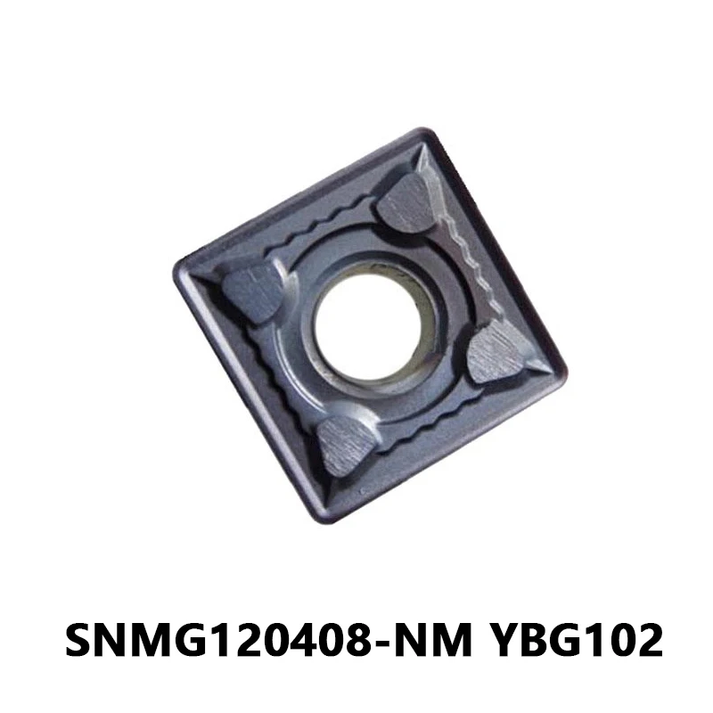 

SNMG120408-NM YBG102 SNMG 120408 NM CNC Turning Inserts Metal External Turning Tool Cutter Lathe Mechanical Workshop Tools