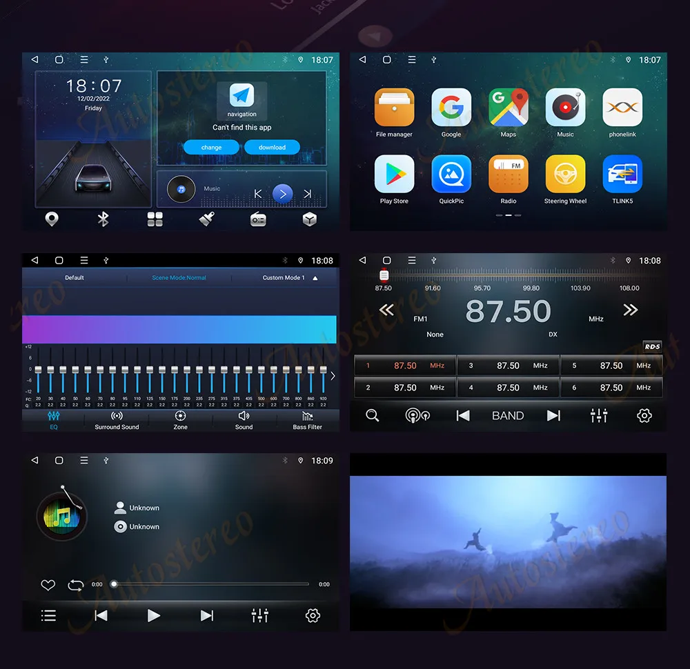 Android 13 Dual Screen For Ford Mustang 2015-2021 Carplay Car GPS Navigation Aut