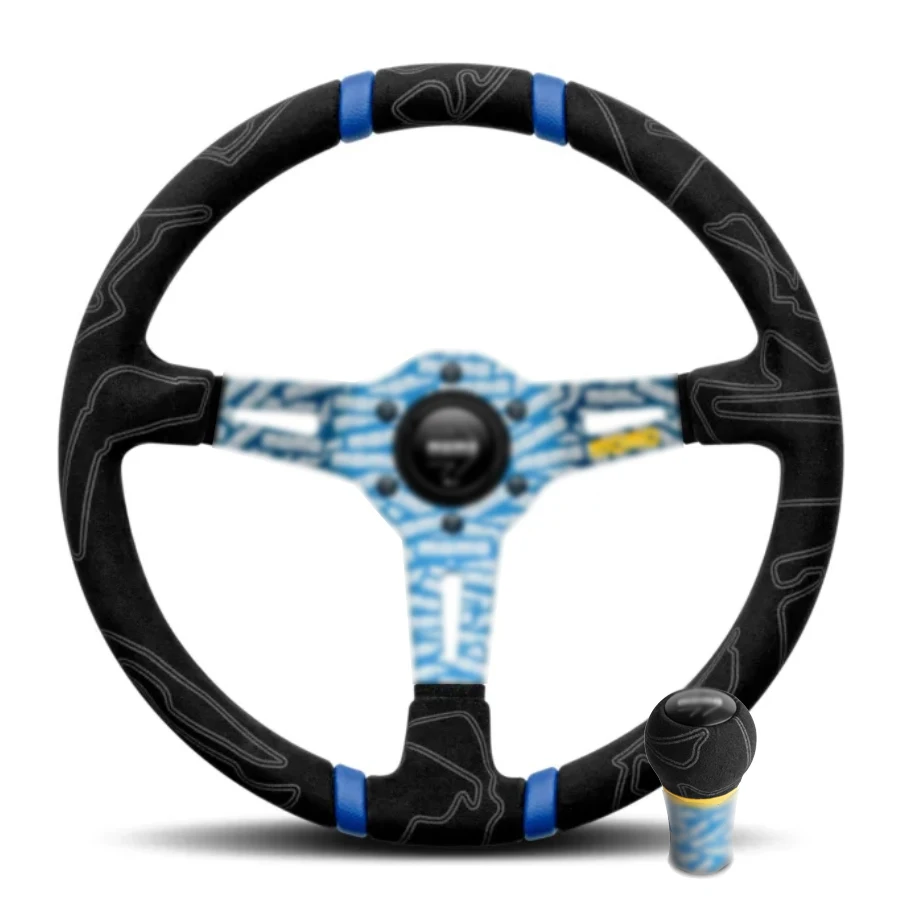 

JDM MOMO Steering Wheel & flight joysticks Suede Drift Sport car accessories Volantes High quality Limited sale