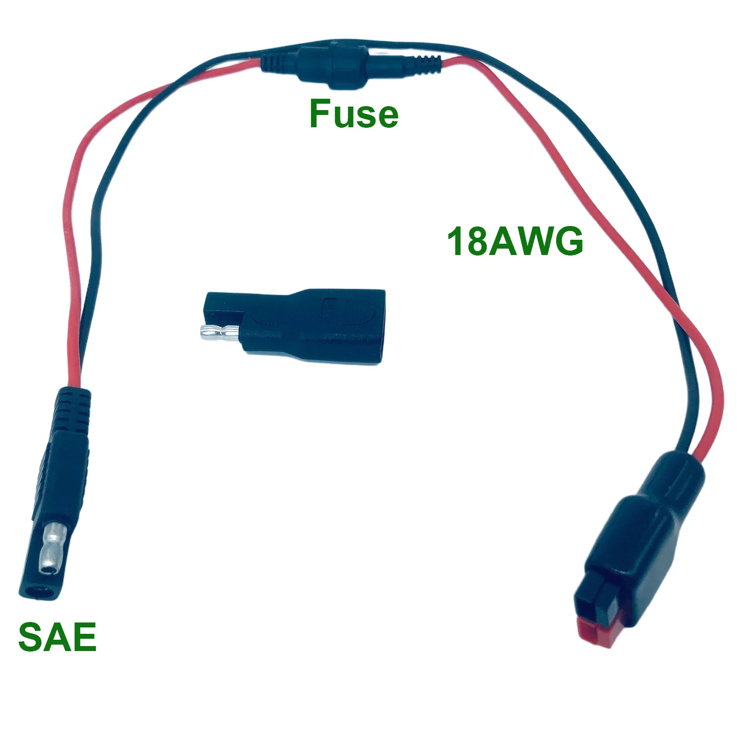 Spina Di Energia Solare Al Cavo Di Prolunga Del Connettore Sae Con Fusibile 5A 18Awg Per La Centrale Elettrica Del Generatore Solare Zero Bluetoti Jac