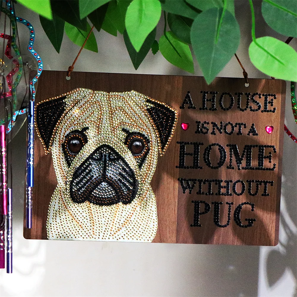 

Набор для рисования алмазным рисунком, картина для украшения сада без собаки, картина по номерам, не дома