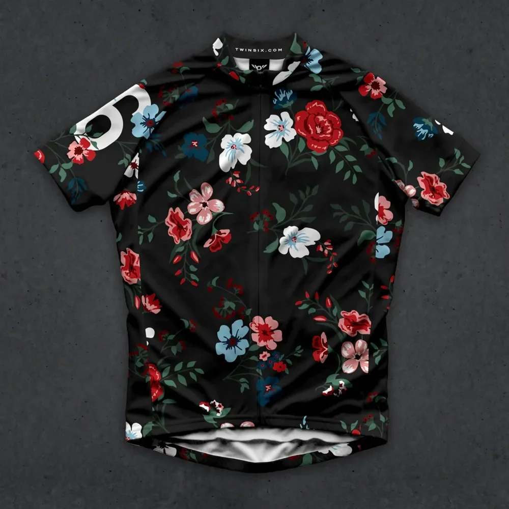 thumbnail image 1 of Camiseta de ciclismo Twin Six 6 para hombre, camiseta de verano para bicicleta de montaña, de secado rápido, con protección solar, sudadera estampada, uniforme de ciclismo y triatlón, 1 of 4