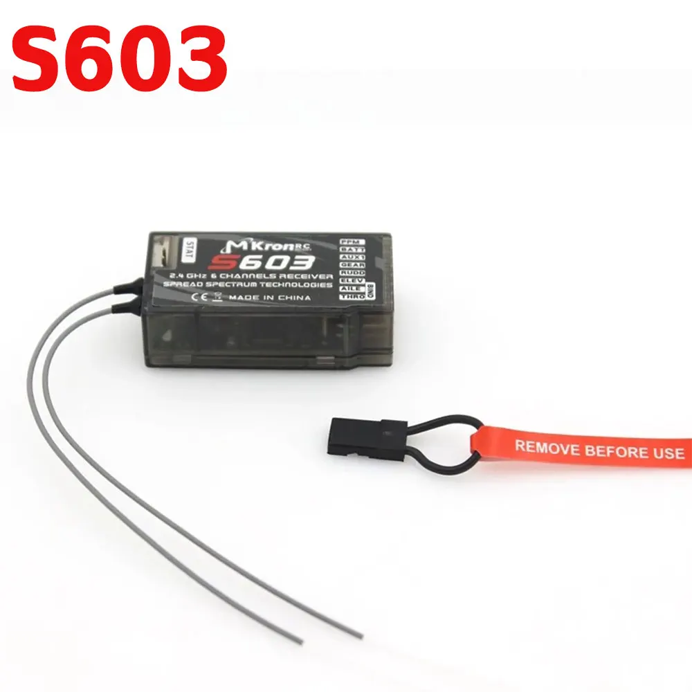

S603 6CH 2.4G Receiver COMPATIBLE WITH DX6i JR DX7 PPM Quadcopter for Helicopters Quardcopters RC Airplane DSMX