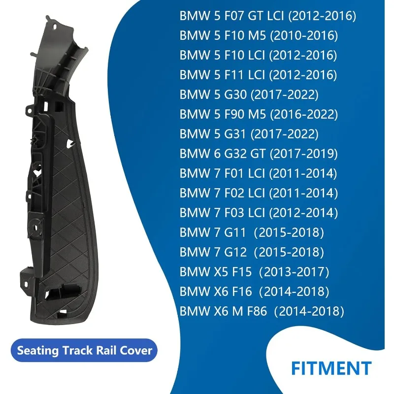 Auto Anteriore Sinistra Destra Sedile Lato Telaio di Supporto Pannello Staffa di Copertura Per BMW X5 X6 F15 F16 F85 F90 52107317458 52107317459 - Image 2