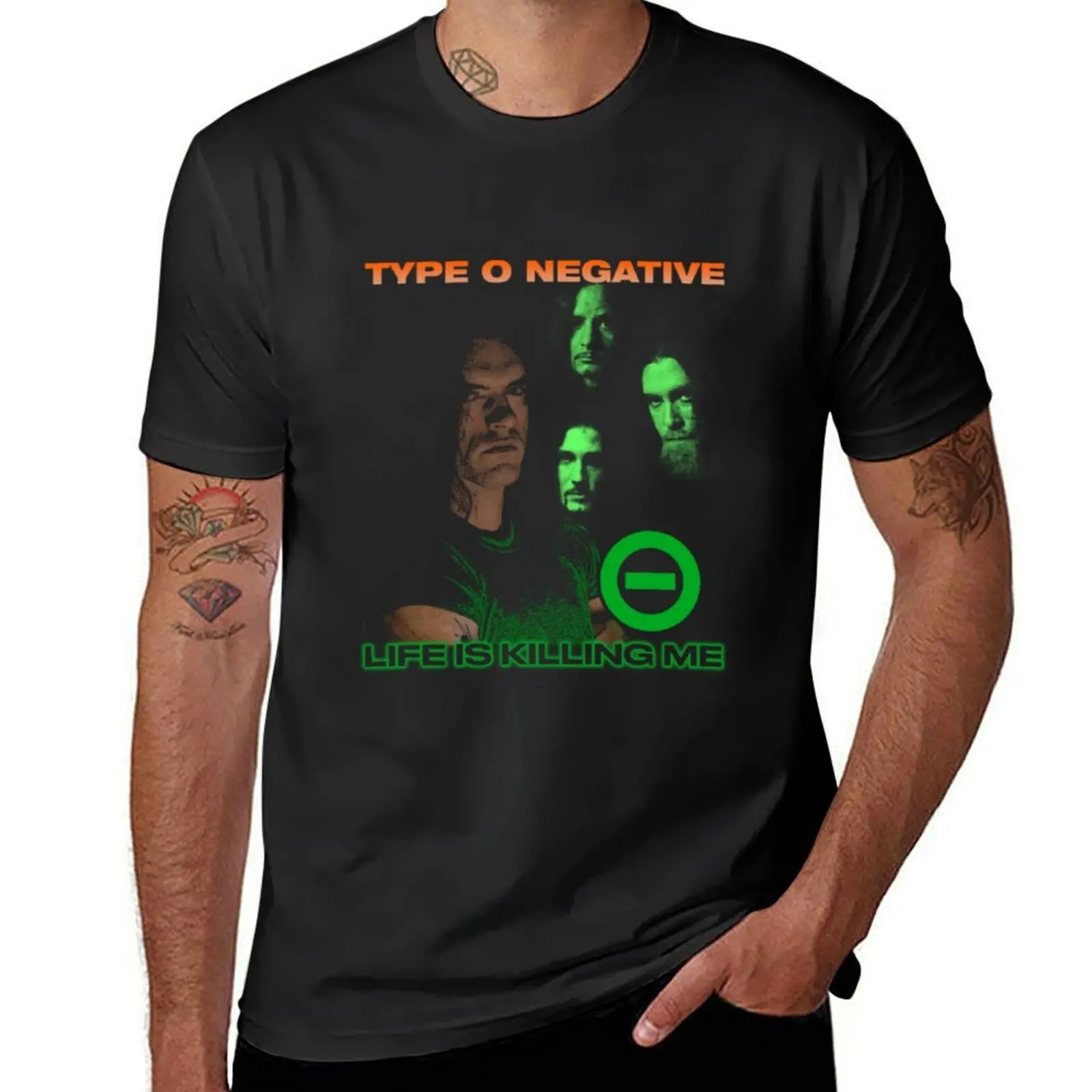 

negative wallpaper T-Shirt quick drying hippie clothes plus size tops t shirts for men cotton