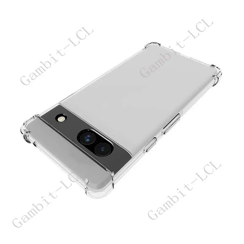 Shockproof Anti-Falling Silicone Case for Google Pixel 7a - Soft TPU Protective Back Cover
