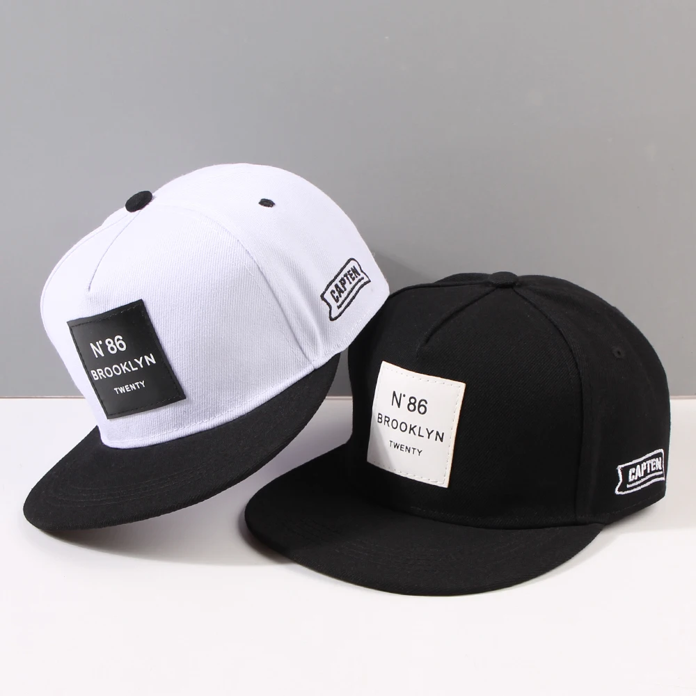 Baseball Caps 1 MEN'S AND WOMEN'S Fashionable Letter N86 Sewn Label Flat Brim Hip-hop Hat Outdoor Personalized Casual Baseball Cap