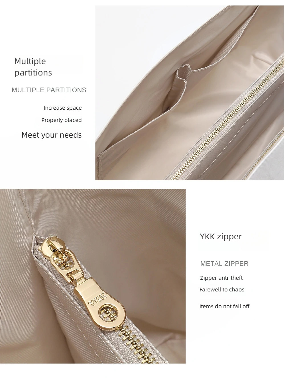Geldbörsen-Organizer-Einsatz für Handtaschen, Filztaschen-Organizer für Tragetaschen und Geldbörsen, kompatibel mit Longchamp – Detail 9