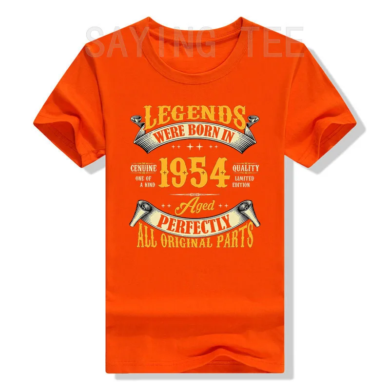 1954 Vintage Birthday Shirt For Men – 'Aged To Perfection' 71st Birthday Gift, Authentic Texan Design - View #2