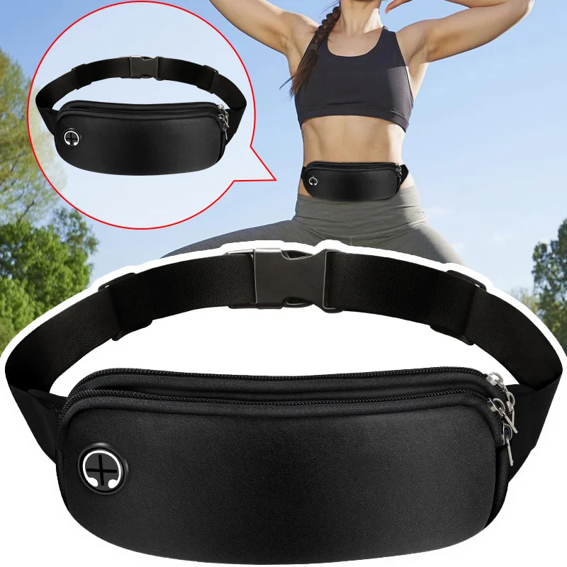 Sports Fanny Pack Women Men Running Waist Bag Mobile Phone Gym Bags Running Accessories Adjustable Strap
