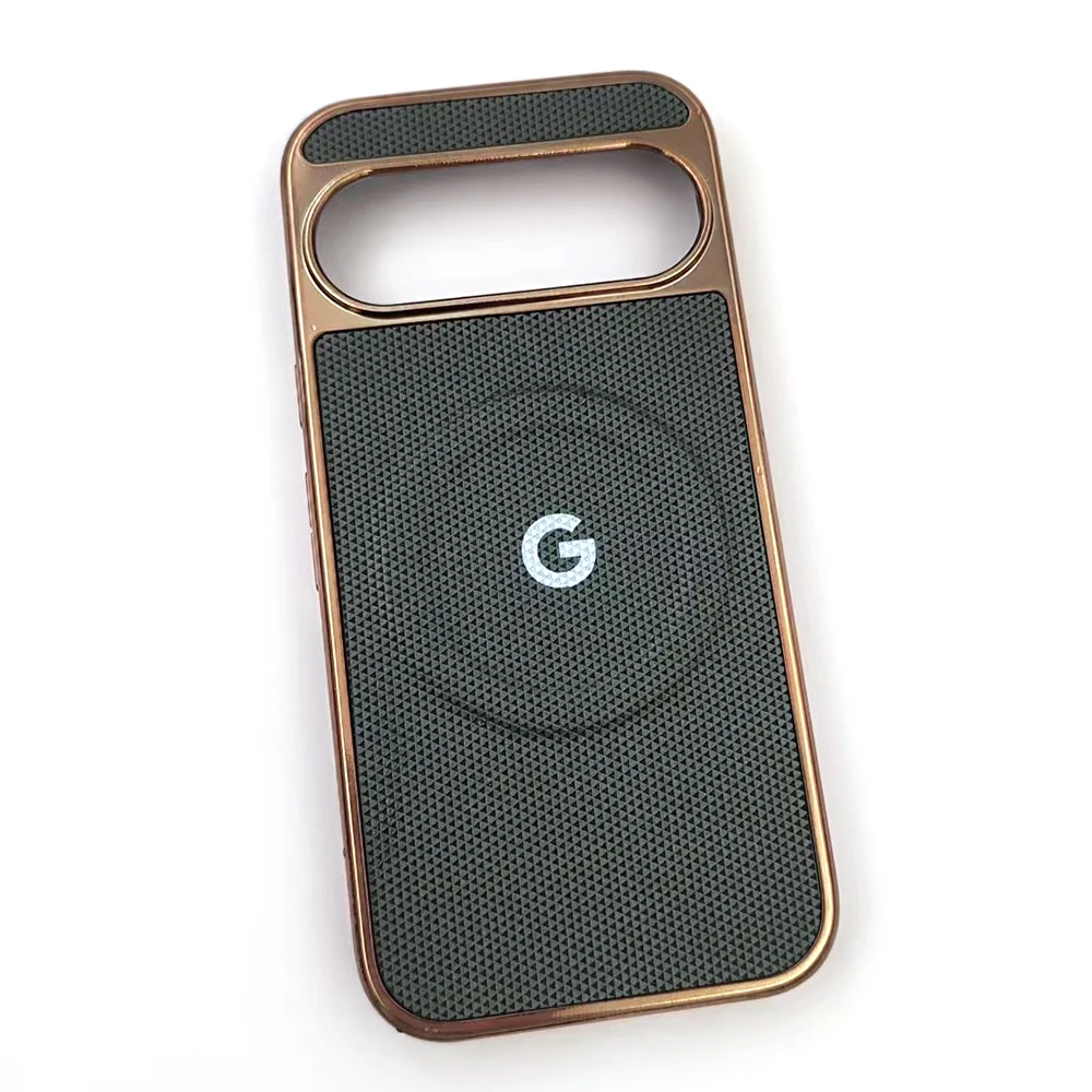 Sleek Metal Shockproof Magnetic Wireless Charging Protective Armor Phone Case
