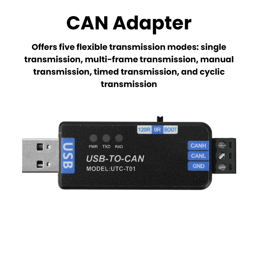 Industrial USB to CAN Bus Analyzer and Communication Module