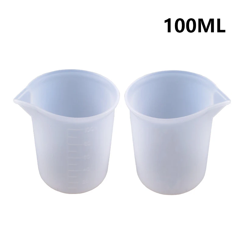 Silicone Measuring Cup Transparent With Scale Food-Grade Separating Cups  DIY Cake Epoxy Resin Jewelry Making Tools - AliExpress