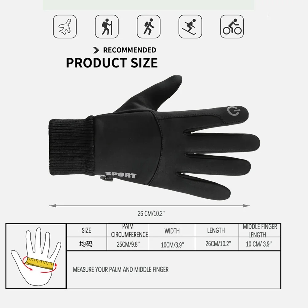 1 Pair Touch Screen Waterproof Thermal Sport  Gloves Women Men ,Perfect forCycling . Running, Driving, Hiking, Walking, Working 3