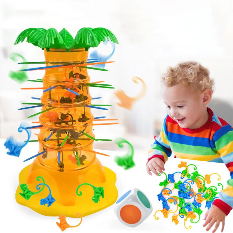 Toys somersault Children Puzzle Interesting Intelligence falling monkey game Desktop Game Party Game Funny Logic Toys For Kids monkey puzzle