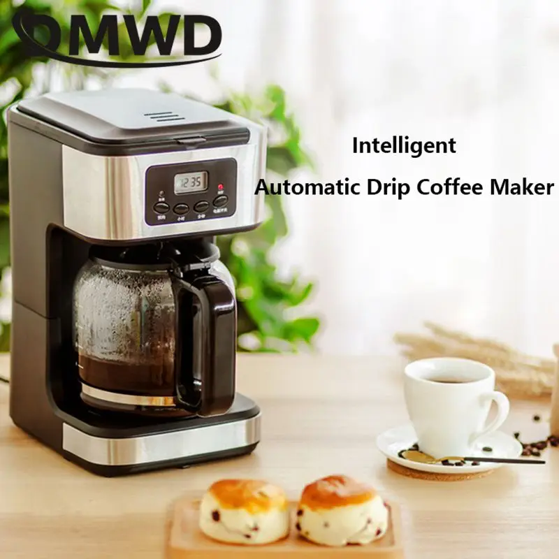 1.8L Automatic Drip Coffee Machine Intelligent Reservation Constant temperature Extraction Keep Warm Americano Espresso Maker