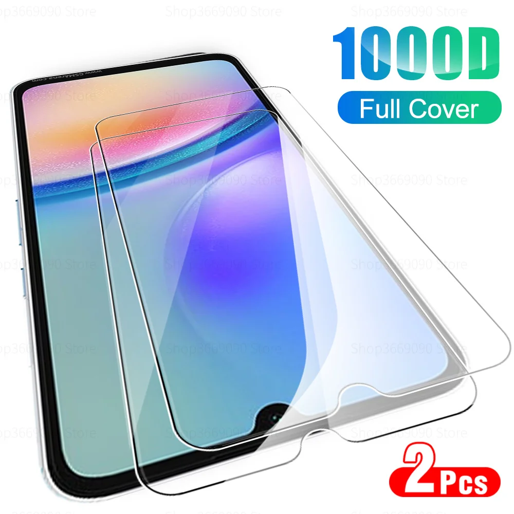 Premium 2PCS Tempered Glass Phone Screen Protector and Protective Film Cover