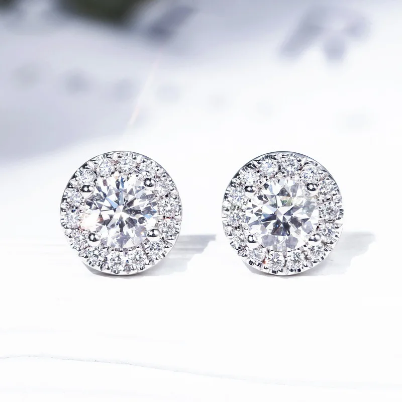 

Серьги из серебра 925 пробы с платиновым покрытием, 18 К