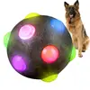Glowing Ball Dog Light Up Toy TPR Flashing Elastic Ball Molar Ball Dog Chew Toys Dog Teeth Cleaning Toys For Small Large Dogs 1