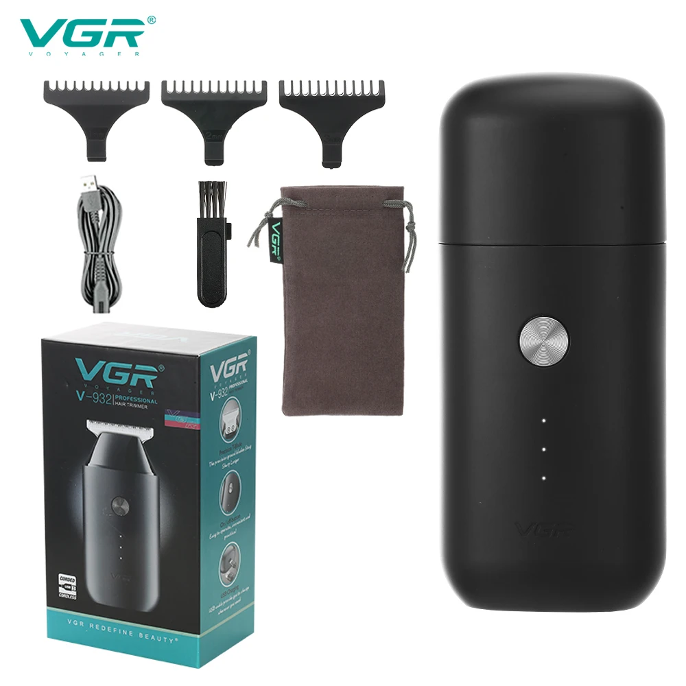 

VGR Mini Hair Clipper Professional Zero Cutting Machine Electric Cordless Beard Trimmer Rechargeable Hair Trimmer for Men V-932