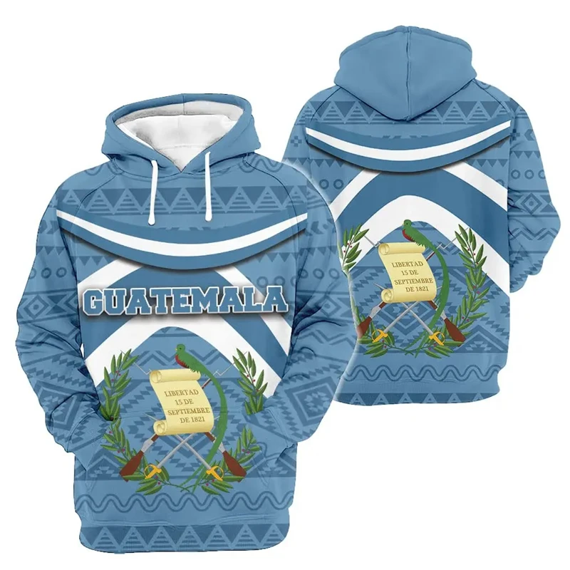 thumbnail image 1 of Sudadera con capucha con la bandera nacional de Guatemala impresa en 3D para hombre, sudaderas informales holgadas de talla grande, ropa de calle, chándal para niños, 1 of 5