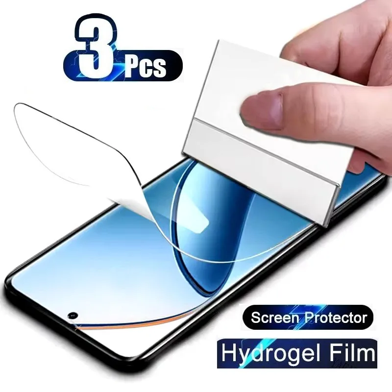 Premium Hydrogel Screen Protector Film, 3-Pack
