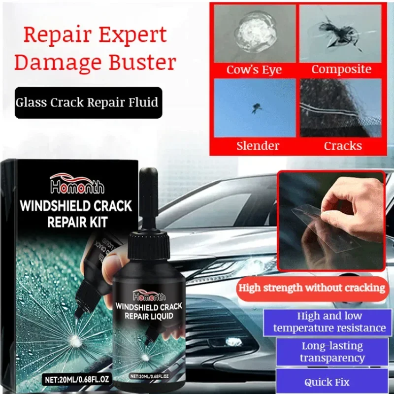 Car Glass Repair Tool Car Windshield Repair Kit Scratches Cracks Chips Glass Repair Environmentally Friendly Vehicle Windows Fix Tools