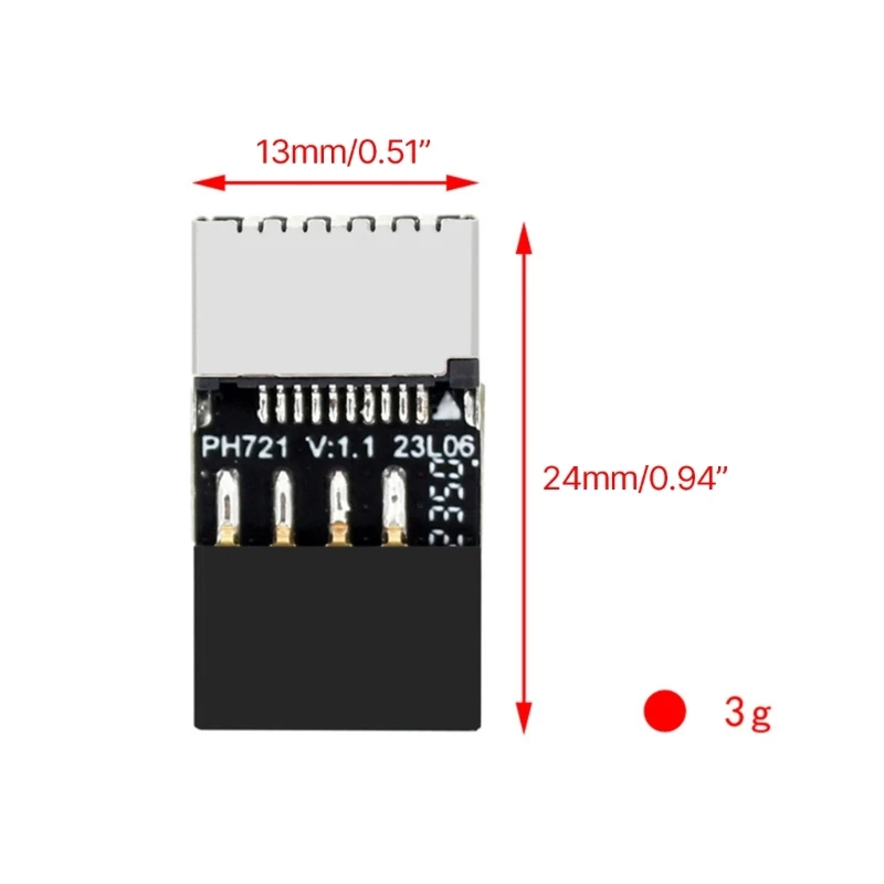 컴퓨터 메인보드 어댑터 컨버터, USB 2.0, 9PIN 수 to TypeE, 20 핀 암, 사용하기 쉽고 내구성이 뛰어난 드롭쉽