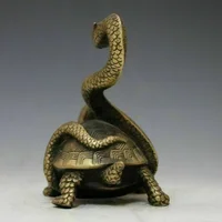 Xuanwu Turtle Snake Basalt four Spirits beasts Feng Shui god beast statues 2