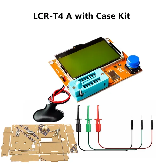 Tester A Transistor Grafico Ultimo Lcr-T4 Esr Meter Transistor Tester Diodo Lcr-T4