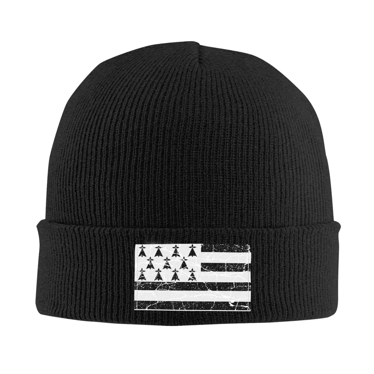 

Brittany Flag Knit Hat Cap Knitted Beanie Hat Beanies Cap Unisex Hipster
