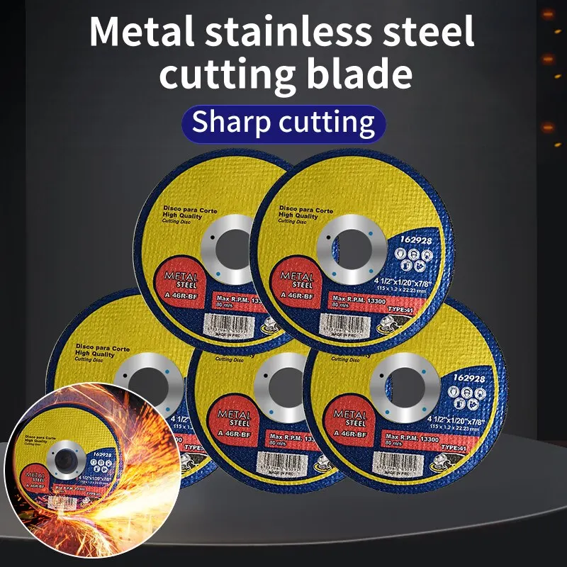 5PCSCuttingBladeGrindingWheelAngleGrinderSandingSawStainlessSteelHandGrindingHand