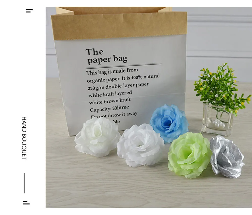 5–35 Stück 8 cm künstliche Rosen-Seidenblumenköpfe, DIY, Hochzeit, Heimdekoration, gefälschte Blumen, festliche Partyzubehör, Stoffblumen – Detail 12