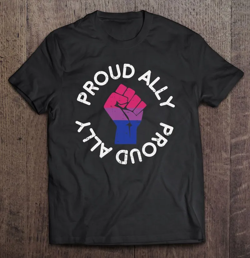 Футболка Proud Ally в ретро стиле ЛГБТ яркие цвета подарок футболка футболки женская