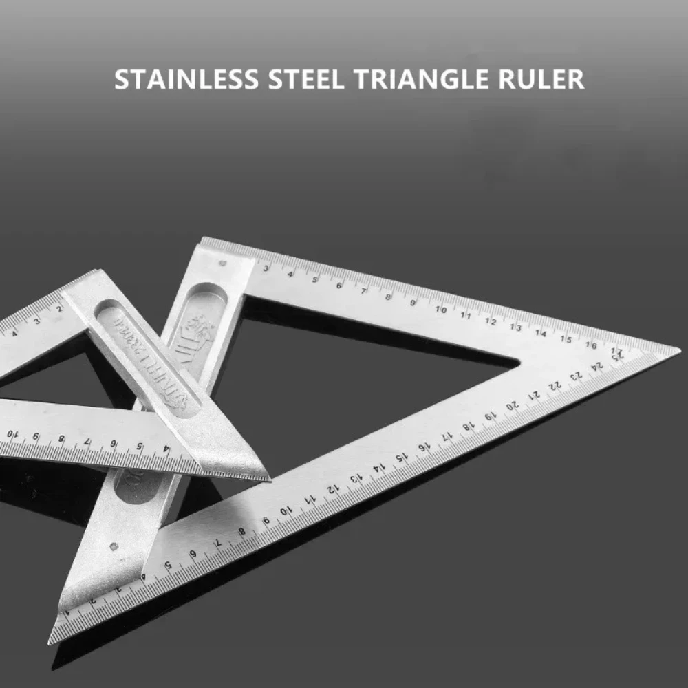 90 Turning Ruler Aluminum Alloy Square Ruler Right Angle Woodworking Steel Turning Measuring Tools Gauge