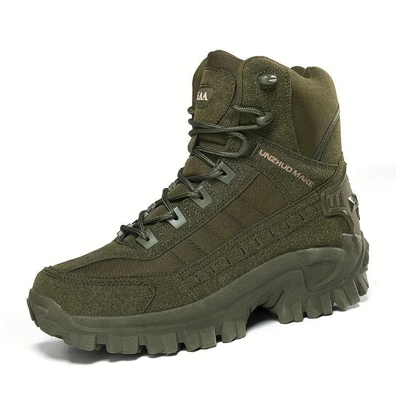 Men's Tactical Hiking Boots, Shock-absorbing Non-slip Desert Boot, Winter Outdoor Camping Trekking Shoes
