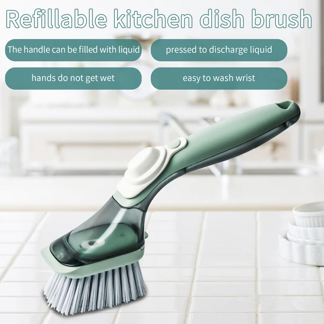 1PC Tool Brush Kitchen Cooker Cleaning Brush Range Hood Sponge Wand Holder  Ceramic Soap Dish Travel Soap for Kitchen for Washer - AliExpress