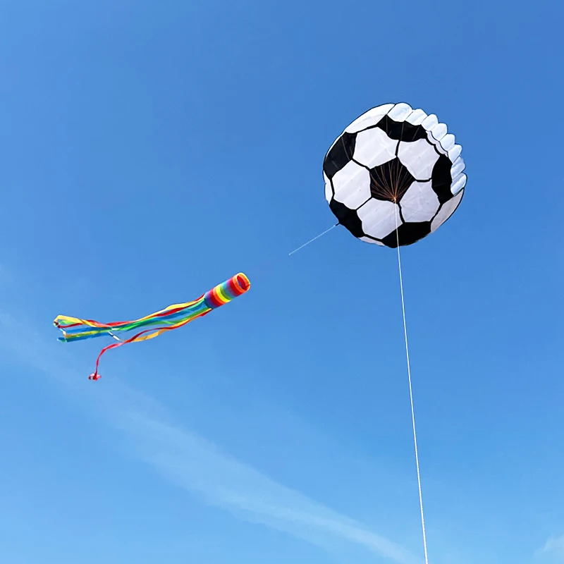 3D 6M Long Floating Tail Football Soft Kite Outdoor Flying on The Beach Professional Kite Easy To Fly Tear Resistant Storage Bag 5