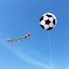 3D 6M Long Floating Tail Football Soft Kite Outdoor Flying on The Beach Professional Kite Easy To Fly Tear Resistant Storage Bag 5