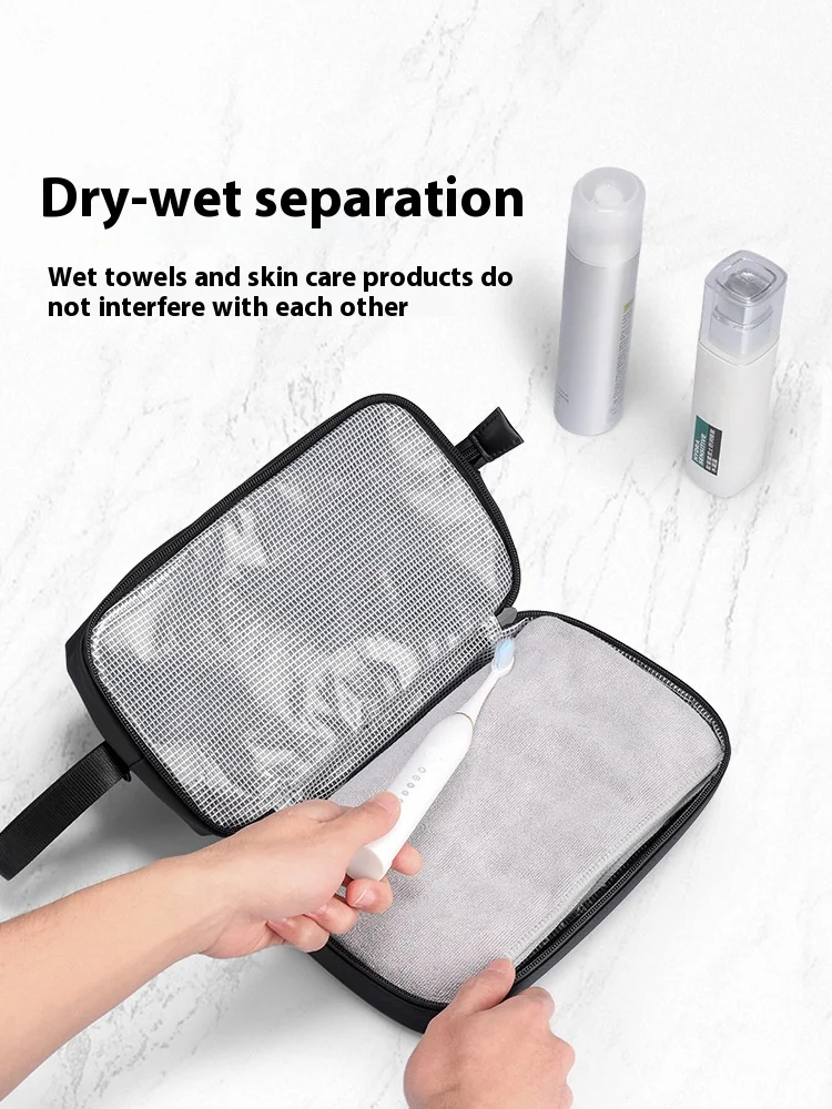 Men's Travel Toiletries Wash Bag Durable Storage