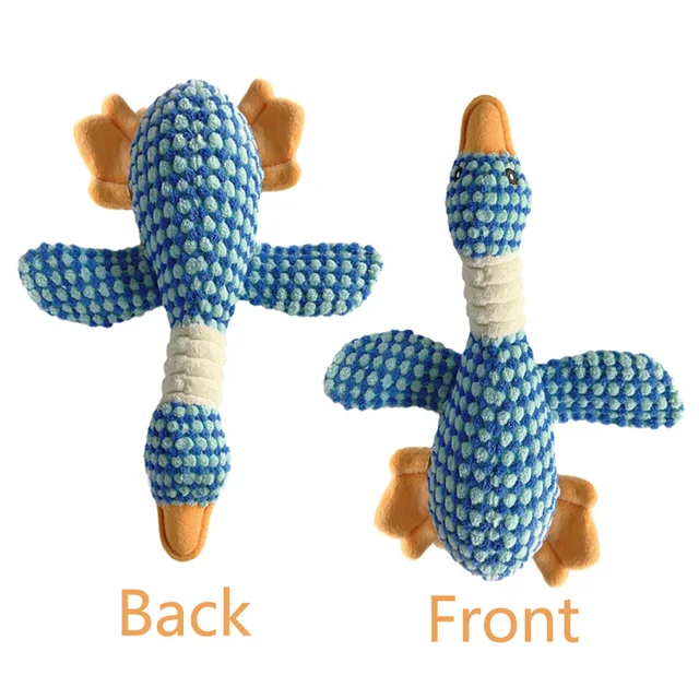 Funny Duck Cute Dog Plush Toys Pet Squeak Toy for Puppy  Sound Wild Goose Chew Toy for Small Middle Large Dogs Teeth Cleaning 3