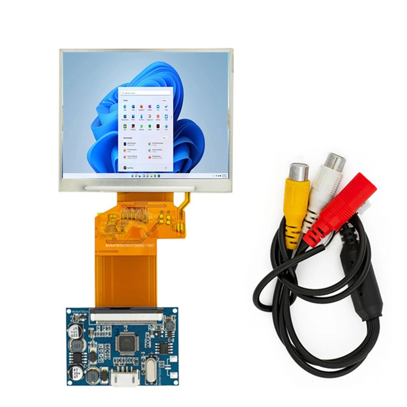 Polegada Lcd Panel Tft Display 35 Entrada Qvga av Transflective Lcd 320x240 para Equipamento de Exploração Luz Solar Display 3.5 - Imagem 6