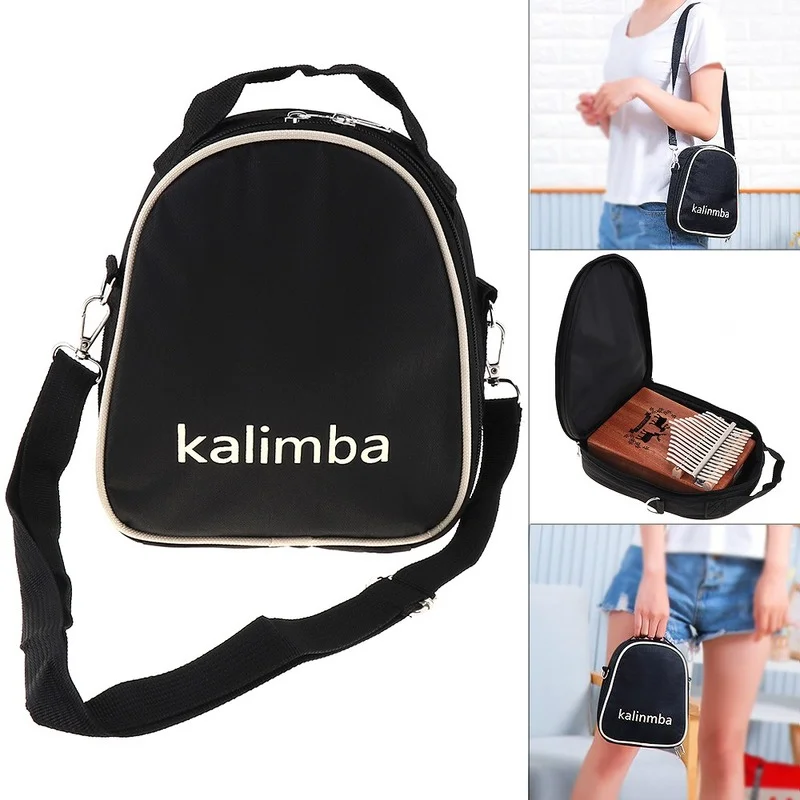 

17 / 15 / 10 Key Universal Storage Shoulder Portable Bag Thumb Piano Kalimba Mbira Soft Case Oxford Cloth Inside Cotton