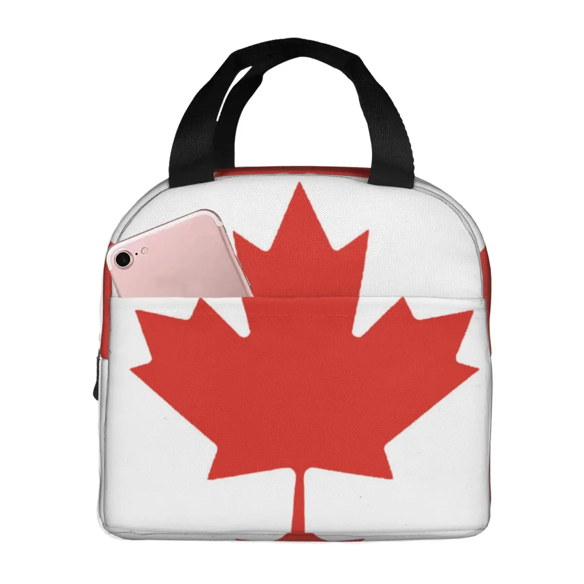 

Canadian Flag Gifts Thermal Insulated Lunch Bag Insulated bento bag Lunch Container Food Bag Portable Lunch Box Tote Travel